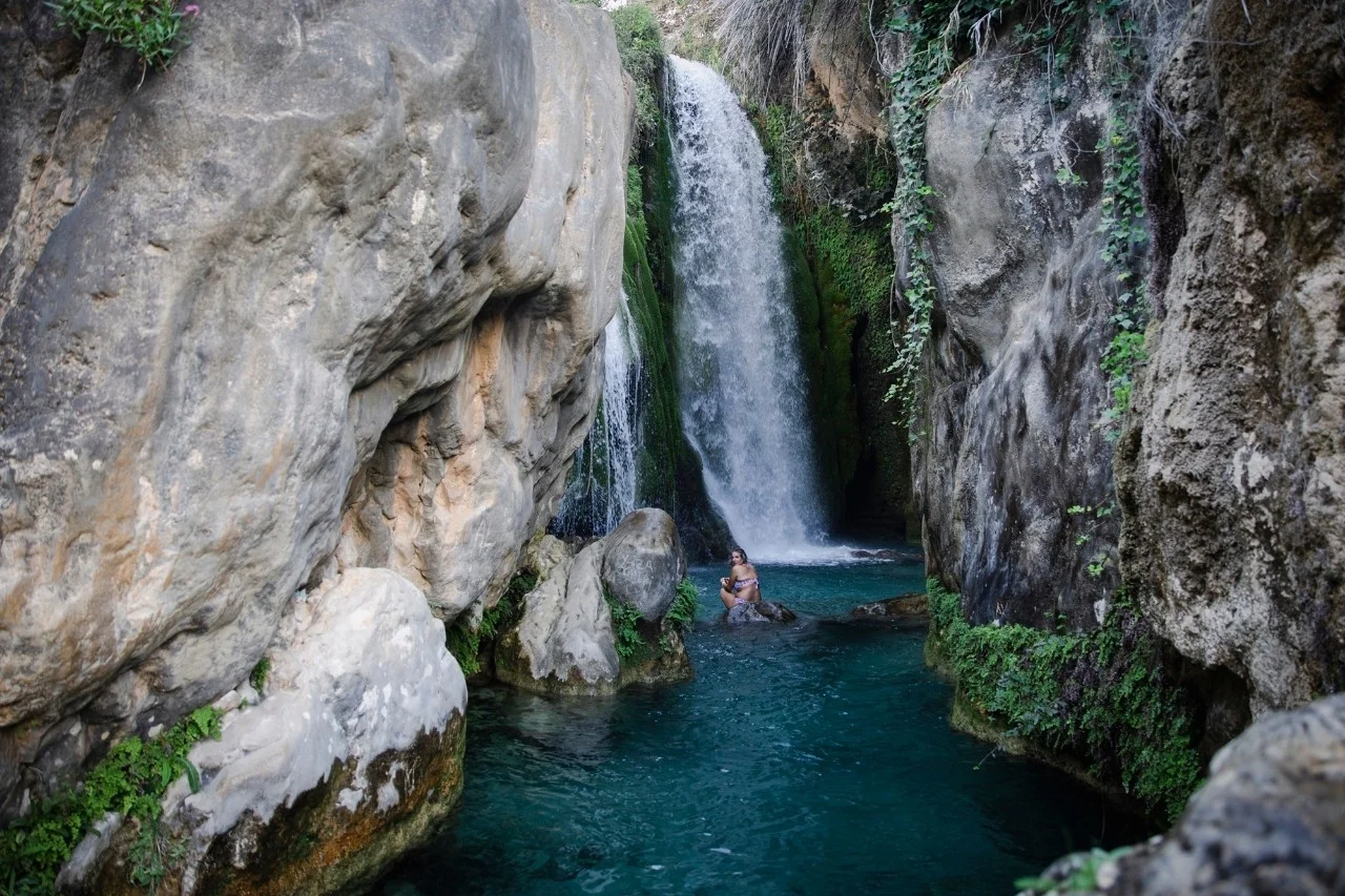Fuentes del Algar, con cascada
