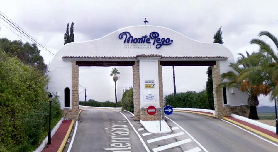 Entrada de Monte Pego