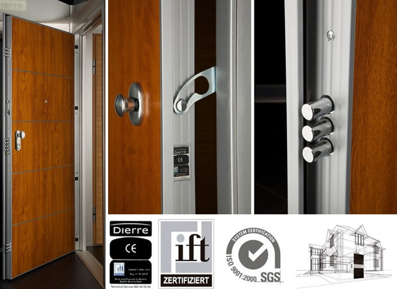 Puerta blindada de alta seguridad