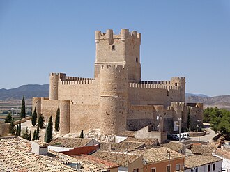 Vistas del castillo de Villena